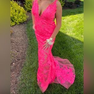 Jovani Hot Pink Prom Dress 60283